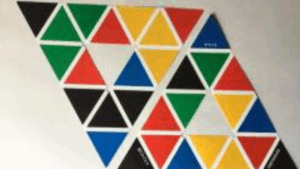 三角折りたたみパズル