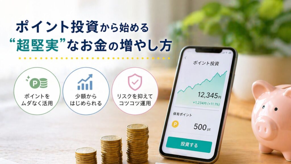 ポイント投資ではじめる資産づくり！